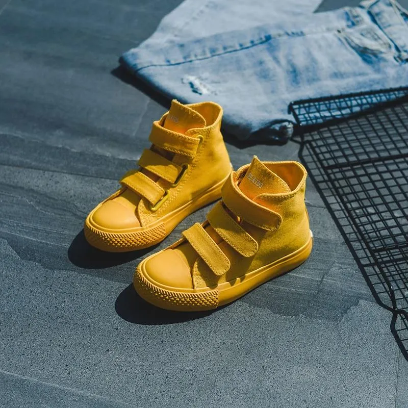 Harley Colors High Top Kids Canvas Shoes