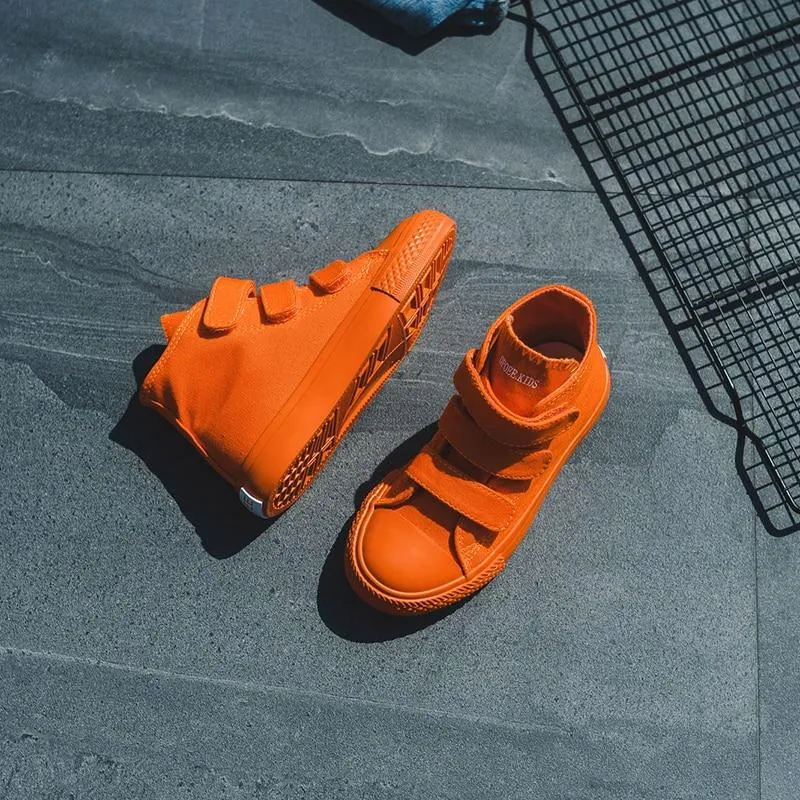 Harley Colors High Top Kids Canvas Shoes