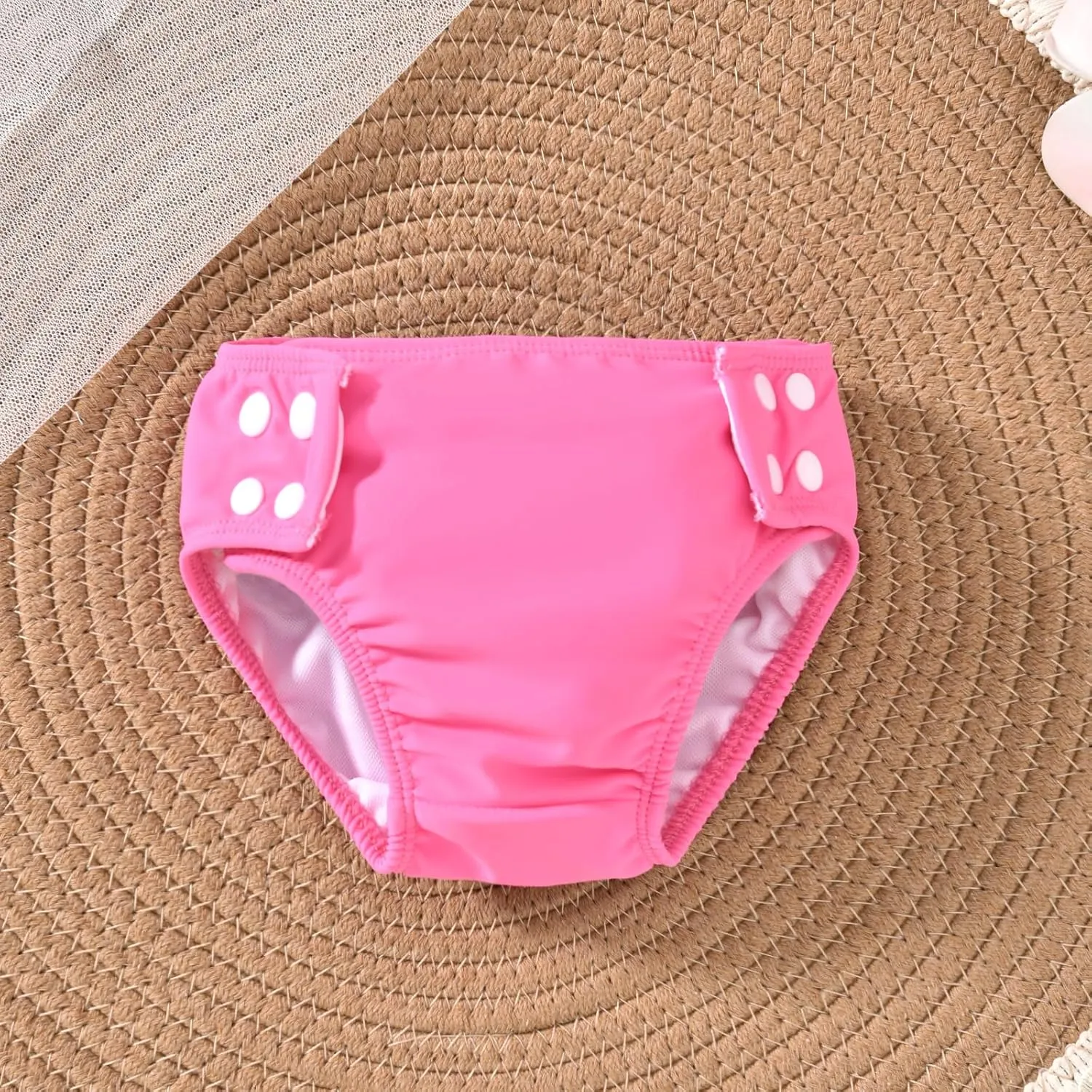 HINTINA Newborn Baby Girl Long Sleeve 2-Pieces Swimsuit Bathing Suit with Hat