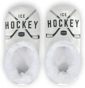 Ice Hockey Sports Vintage Kid's Slippers for Girls Boys, Memory Foam Anti-slip House Slippers for Home Bedroom Travel