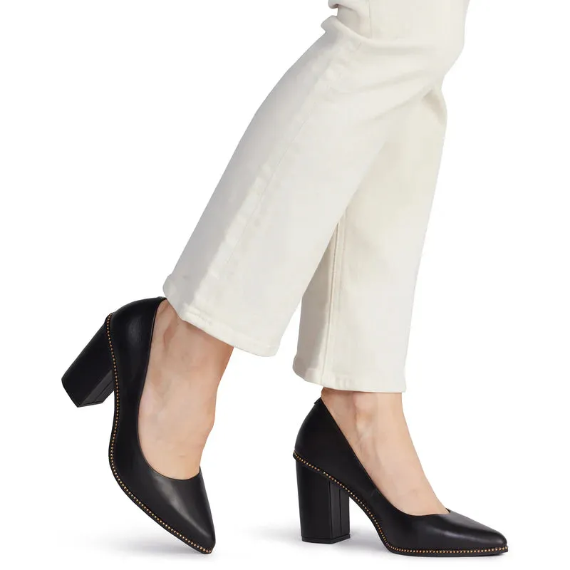 KATHRYN WILSON - Carmel Heel - Black Calf