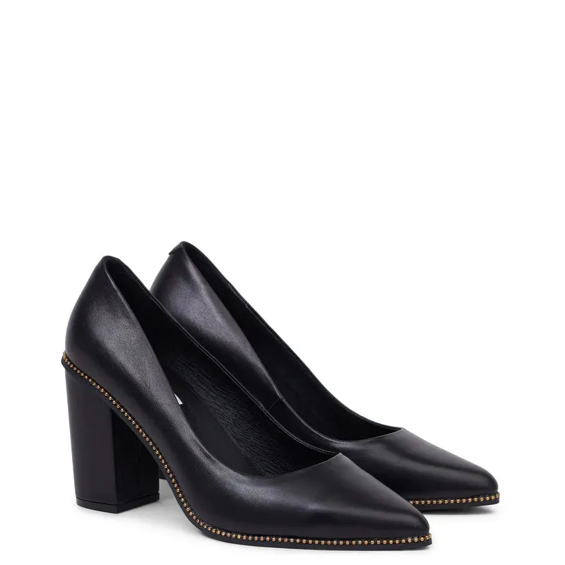 KATHRYN WILSON - Carmel Heel - Black Calf