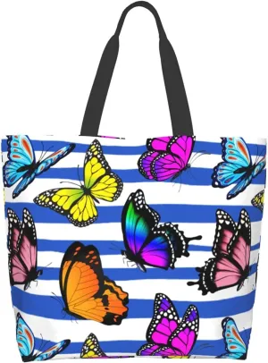 Large Capacity Reusable Canvas Shoulder Bag   Both Sides Bucket Hat Casual Tote Handbag