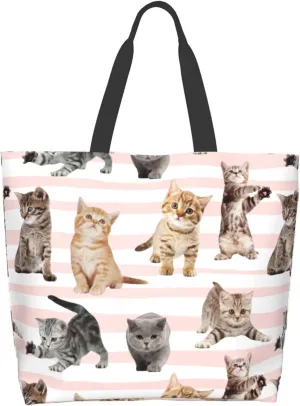 Large Capacity Reusable Canvas Shoulder Bag   Both Sides Bucket Hat Casual Tote Handbag