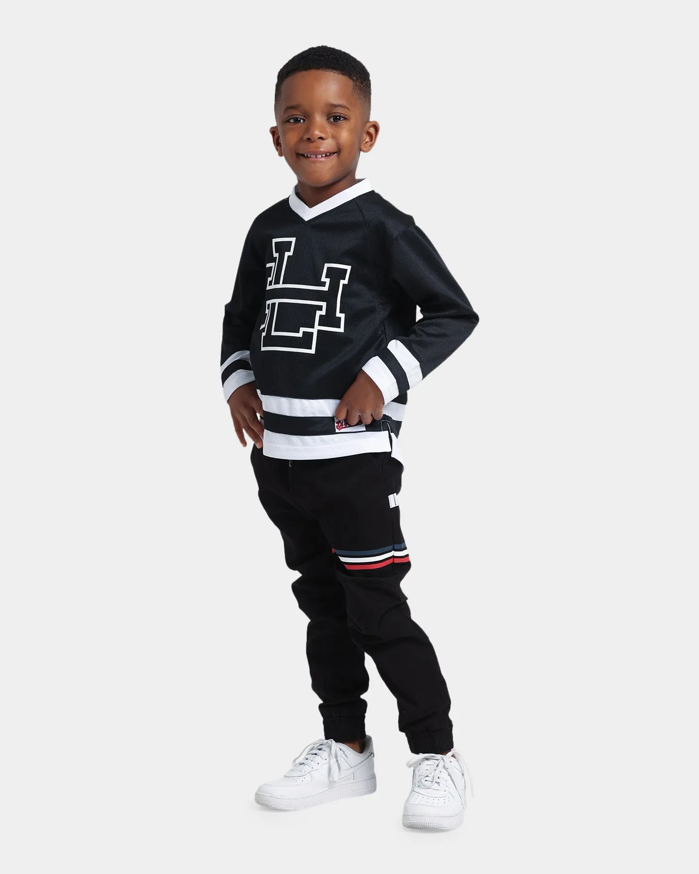 Lil Homme Kids' Ice Hockey Jersey Black