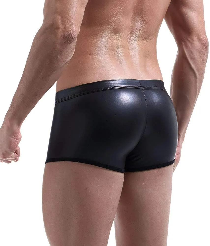 Men's Ball Pouch Underwear Boxer Briefs Faux Fur Jockstrap Bulge Enhancer Sports Male Boyshort Hammock Pouch for Men