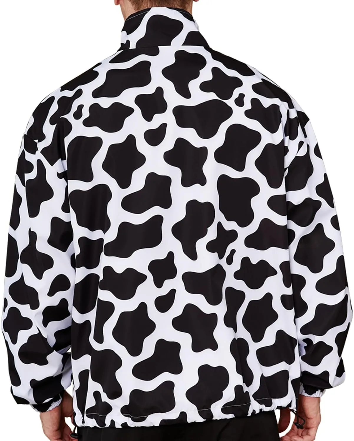 Mens Cow Casual Jackets Lightweight Fashion Sportswear Retro Windbreaker