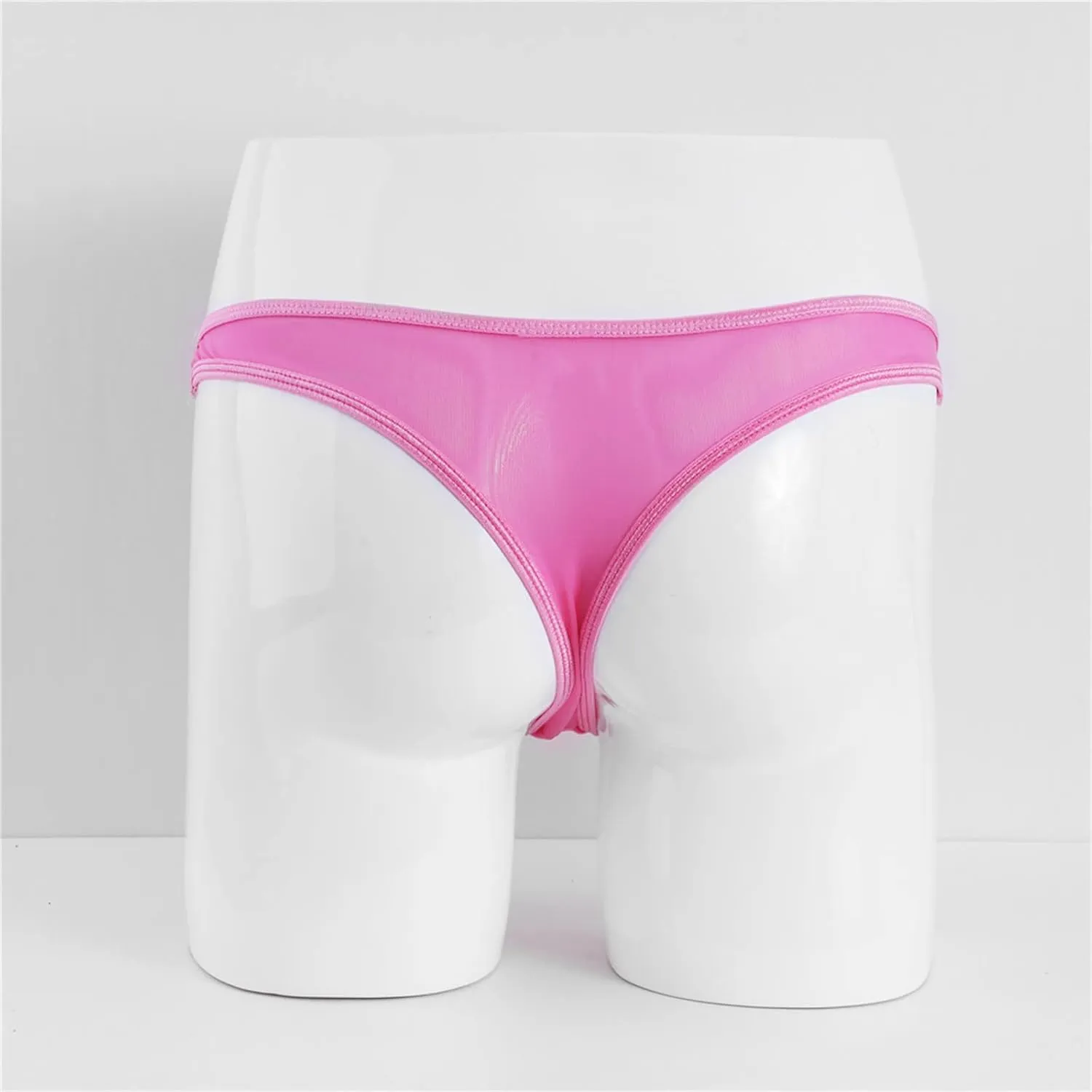 Men's Jockstrap Underwear Low Rise Elastic Waistband Open Front Briefs Sexy Bulge Enhancing Gym Workout Pouch Jock Briefs