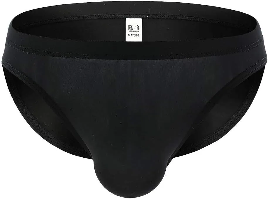 Men's Lace Up Seamless Soft Thongs Men's Sport Briefs with Pouch Valentines Day Gifts for Modal Bikini Briefs Men