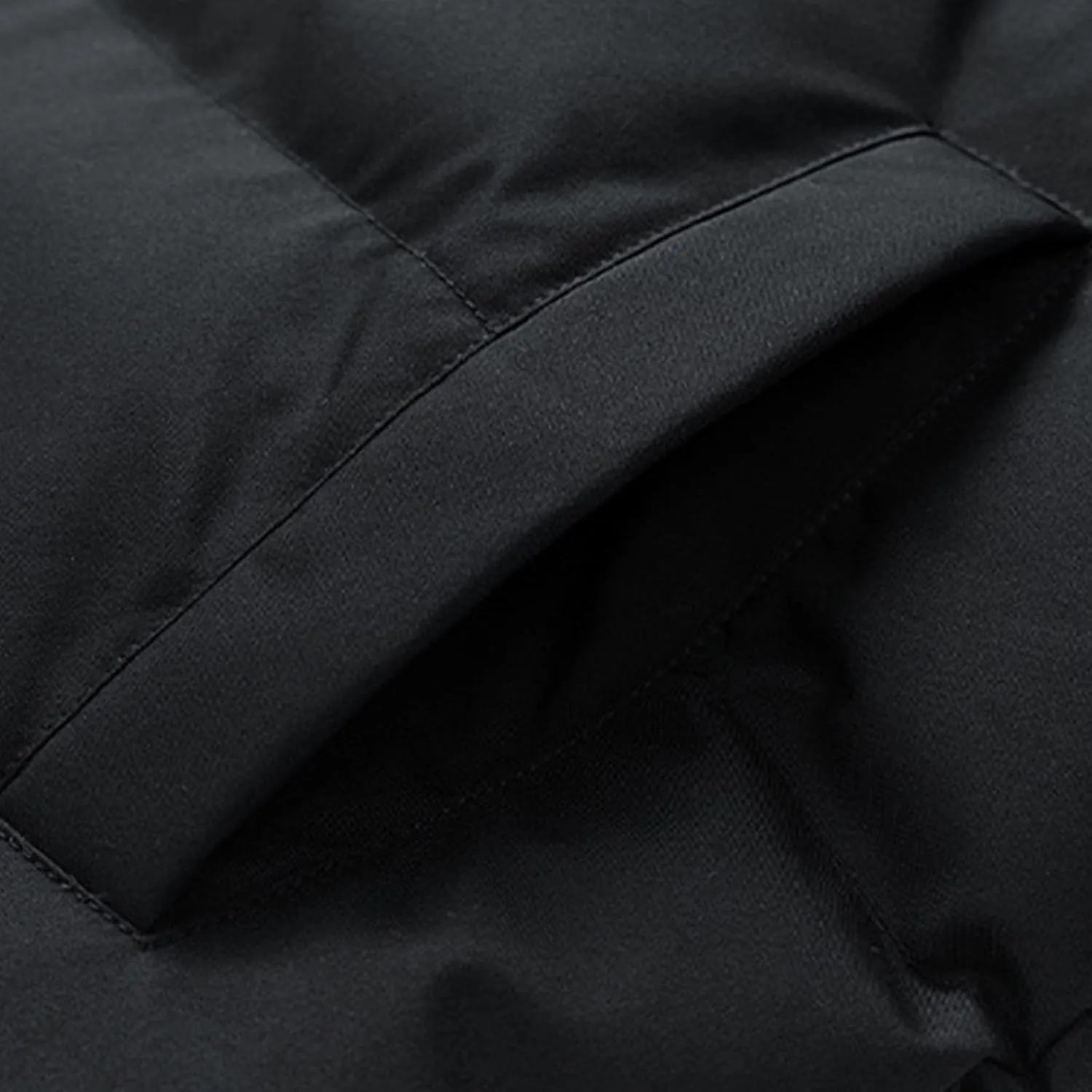 Men's Puffer Jacket Fleece Lined down Coat Fur Hood Winter Coat Water Resistant Parka Windbreaker Ski Jacket