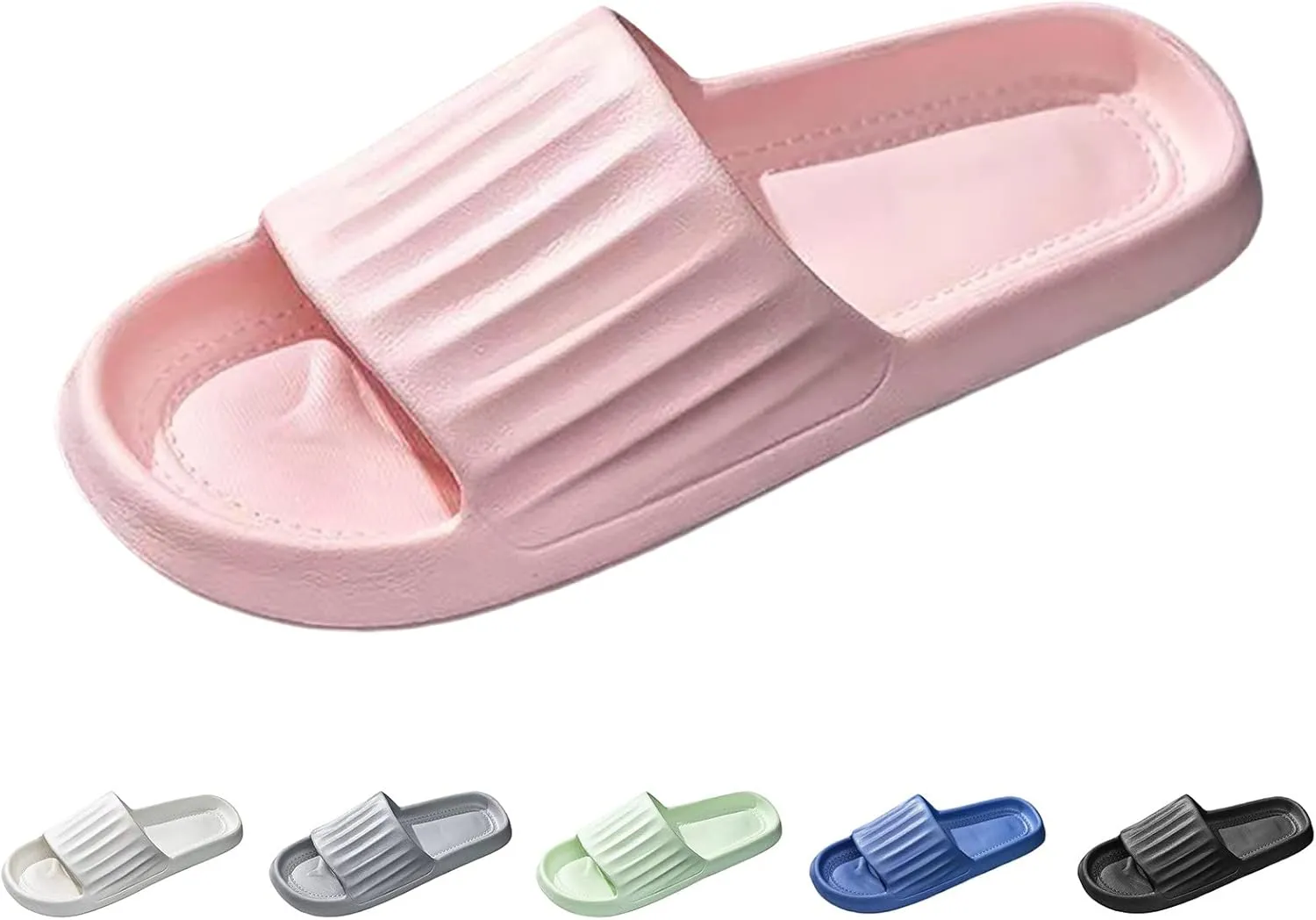 Mens Shower Shoes Slides for Women Cloud Slippers for Men Womens Slides House Living Room Soft Sole Slippers