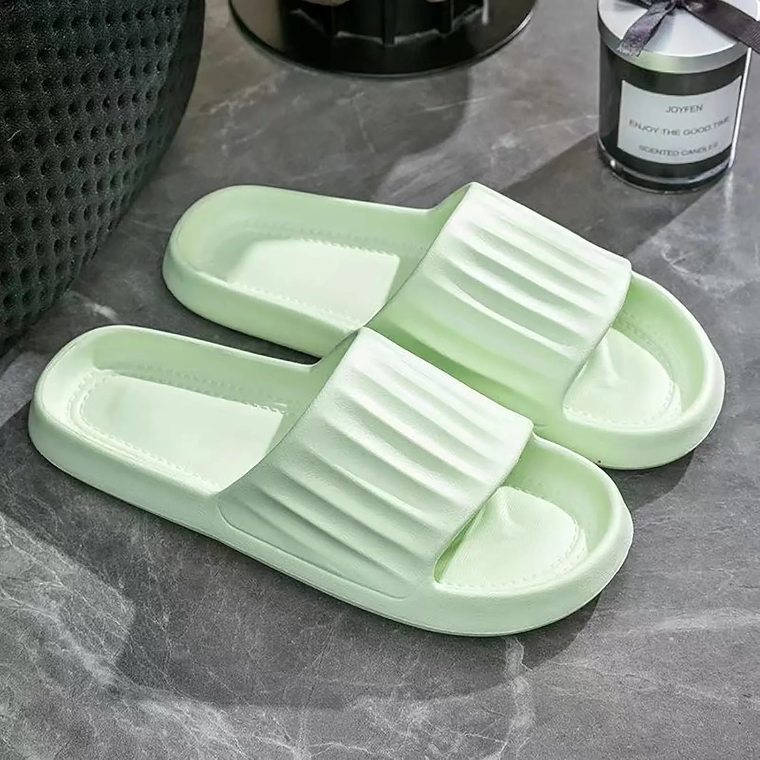 Mens Shower Shoes Slides for Women Cloud Slippers for Men Womens Slides House Living Room Soft Sole Slippers