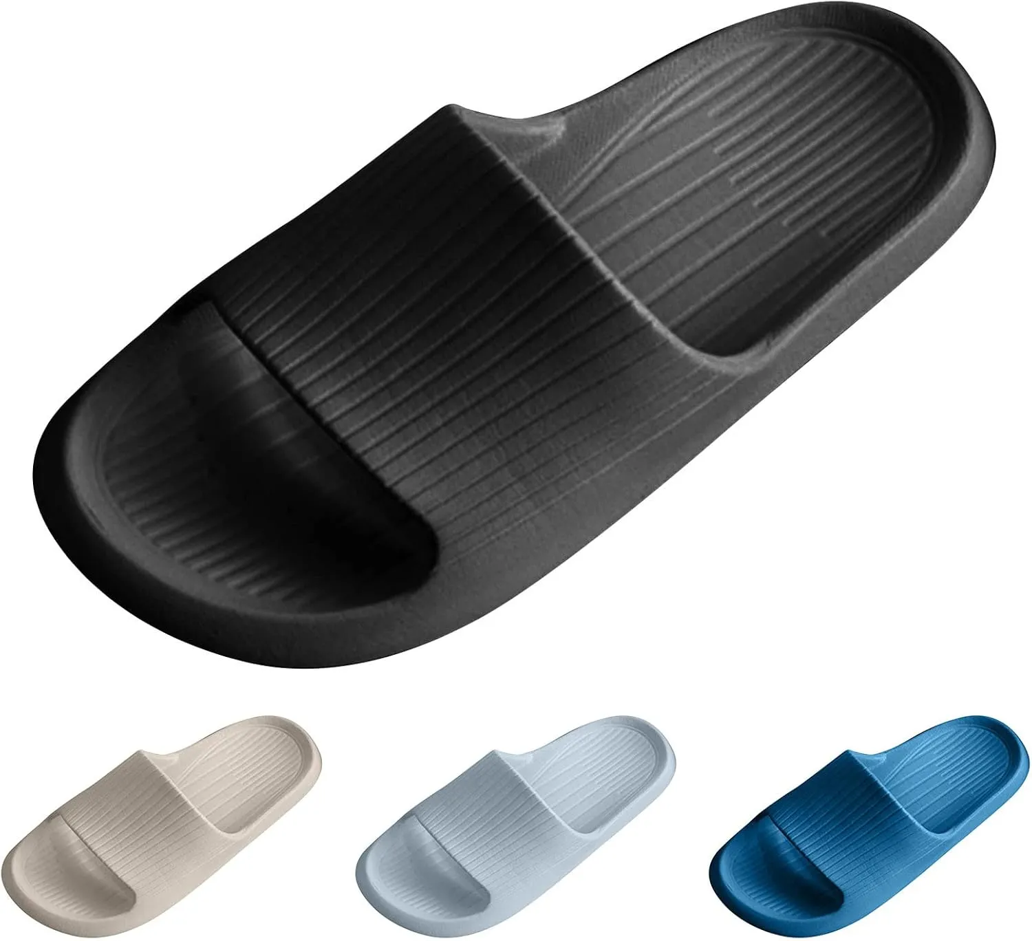 Mens Slides Womens Slides Mens Shower Shoes for Women Comfortable Dorms Quick Drying Slippers