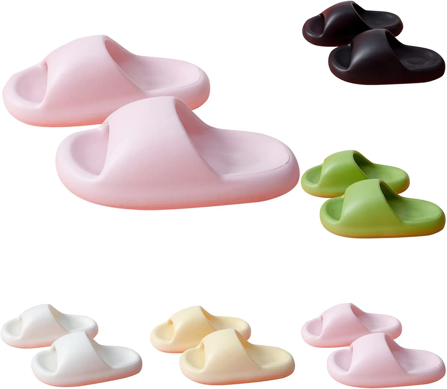 Mens Slippers Shower Shoes Women Bathroom Slippers Men Womens Slides Living Room Spa Open Toe