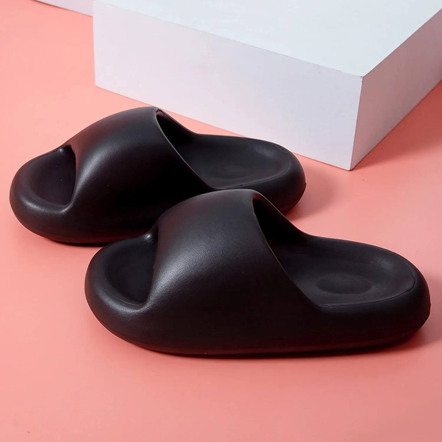 Mens Slippers Shower Shoes Women Bathroom Slippers Men Womens Slides Living Room Spa Open Toe