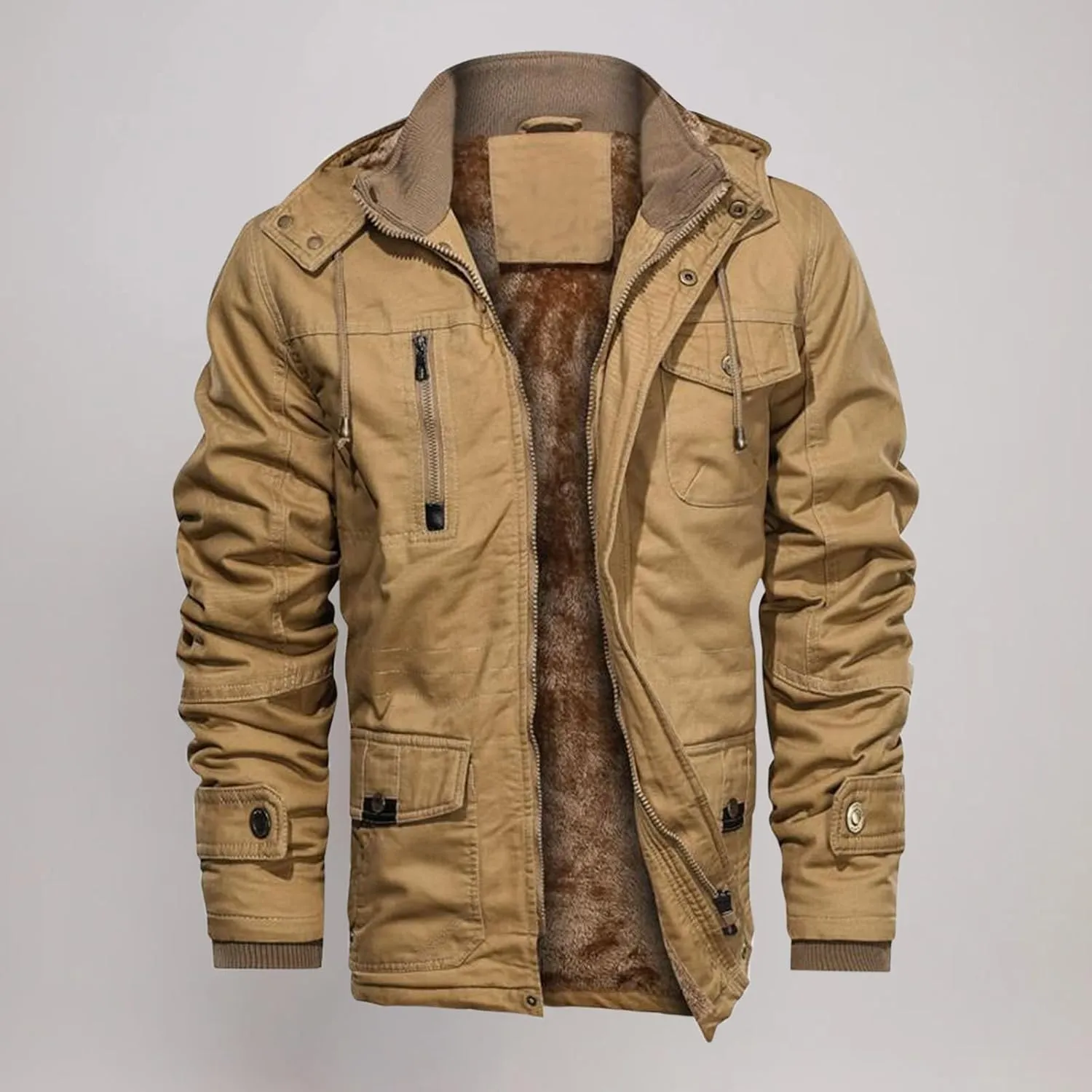 Men's Special Ops Military Tactical Rain Jackets Winter Warm Fleece Softshell Hooded Raincoat Snowboard Soft Outwear