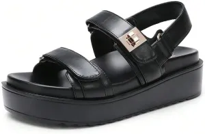 mikarka Women's Woven Sandals Platform Open Toe Espadrille Sandals Platform Straw Summer Shoes