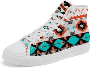 Native American High Top Sneakers Womens Mens Aztec High Top Canvas Shoes Lace Up Casual Shoes Gifts for Men Women