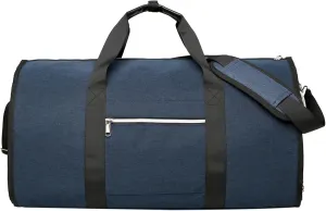 Naysku Garment Duffle Bag, Travel Suit Carrier Bag, Foldable Garment Suit Bag with Shoe Compartment, Convertible Luggage Suitcase Clothing Organizer, for Men, Women & Travel Accessories (Blue)