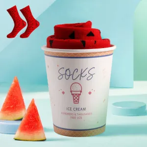 New Design Watermelon Fruit-جوارب فاكهة البطيخ