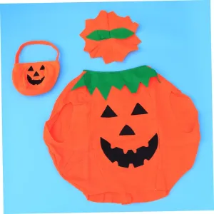 NOLITOY Pumpkin Halloween Kids Cloak Hat Boys Girls Kids Party Accessory for Cosplay Costumes