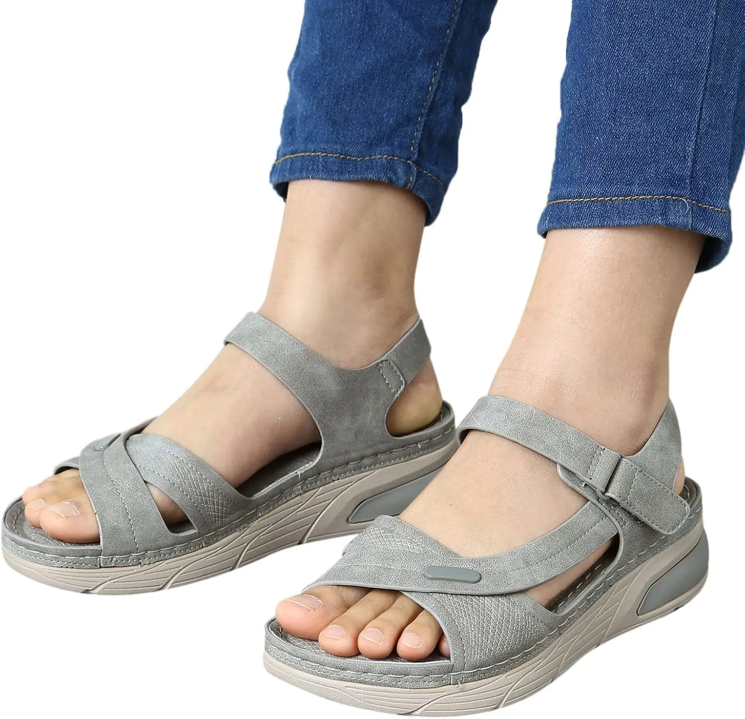 Orthopedic Sandals for Women,Women Comfortable Sandals Orthotic Walking Sandal Orthopedic Arch Support Sandal