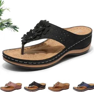 Orthopedic Sandals with Arch Support for Women, Lightweight Wedge Platform Women's Sandals, Non-slip Comfortable, 2025 Summer Outdoor Casual Wedge Flip Flops Beach Sandal