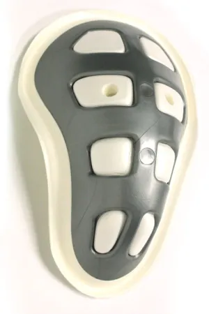 Protective Athletic Cage Hard Cup by Safe T Gard - Gray Silver Protective Athletic Cage Hard Cup by Safe T Gard - Gray Silver