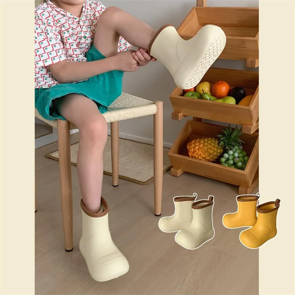 Rain Boots for Women Cartoon Ladies Outdoor Non-Slip Waterproof Students Four Seasons Universal Rainy Rubber Shoes