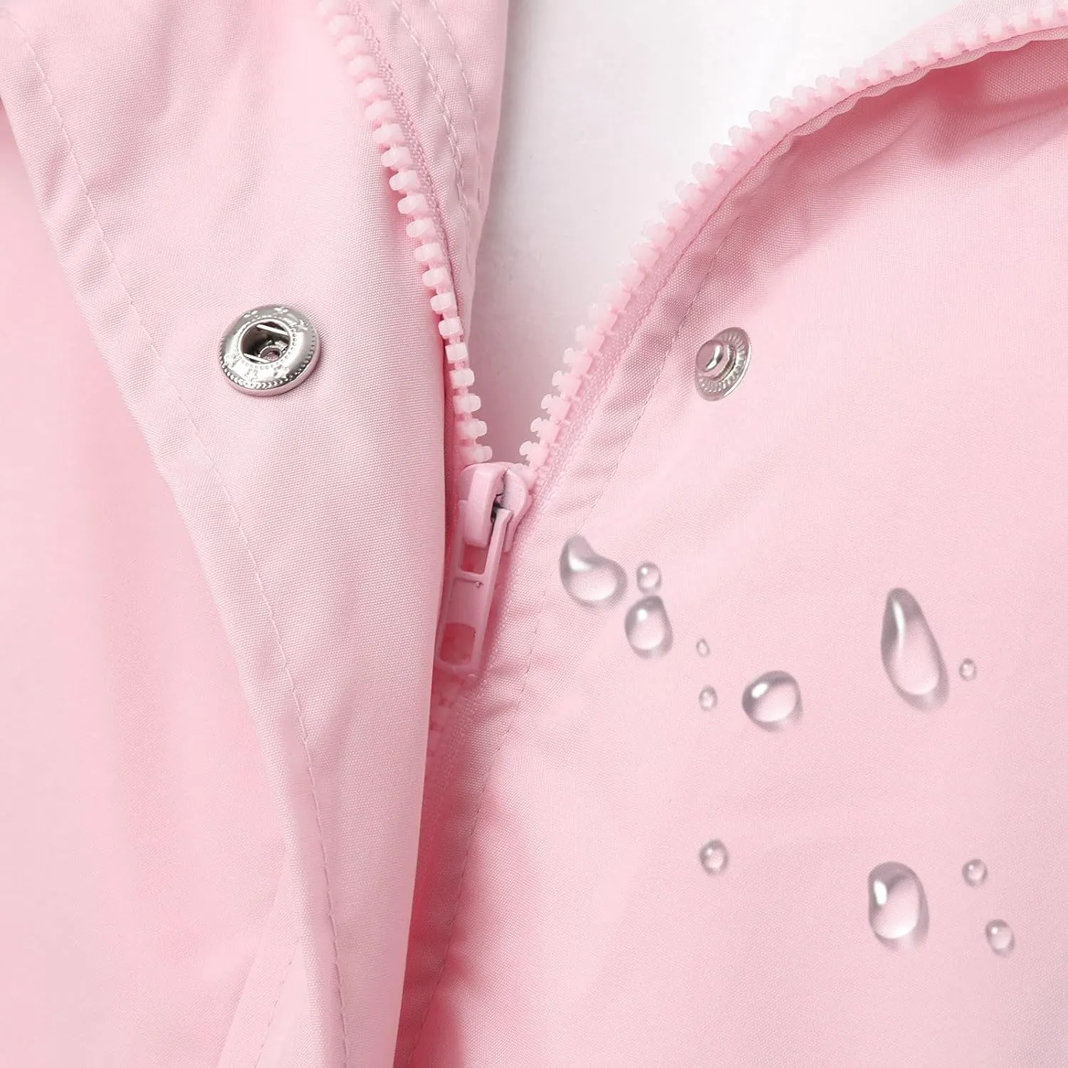 Rain Coats For Women Waterproof With Hood Plus Size Outdoor Active Rain Jacket Lightweight Zip Up Raincoat Windbreaker