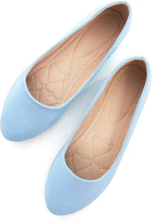 SAILING LU Pointy Toe Shoes Women Ballet Flats Comfort Solid Flat Shoes for Women Work Slip On Moccasins