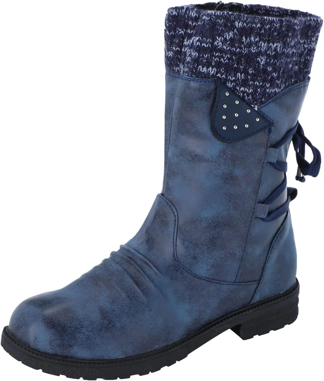SBGMoSJ Slip on Winter Boots for Women Waterproof Womens 11.5 Extra Wide Width Non Slip Winter Boots Woman Boots Winter Short Womens Pull on Winter Boots 8.5 Waterproof Winter Boots Youth