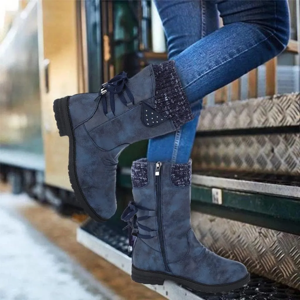 SBGMoSJ Slip on Winter Boots for Women Waterproof Womens 11.5 Extra Wide Width Non Slip Winter Boots Woman Boots Winter Short Womens Pull on Winter Boots 8.5 Waterproof Winter Boots Youth