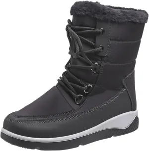SBGMoSJ Waterproof Winter Boots Women Size 9 Womens Winter Boots Waterproof Insulated Slip on Winter Boots for Women 8.5 Waterproof Zapatos De Nieve Para Mujeres Botas De Invierno Para Mujer Blancas