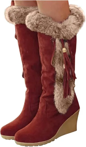 SBGMoSJ Winter Boots for Women 2023 Trendy Fall Women's Winter Boots Waterproof Zipper Womens Winter Boots Size 9 Wide Women Boots Winter Cute Botas De Frio Para Mujer