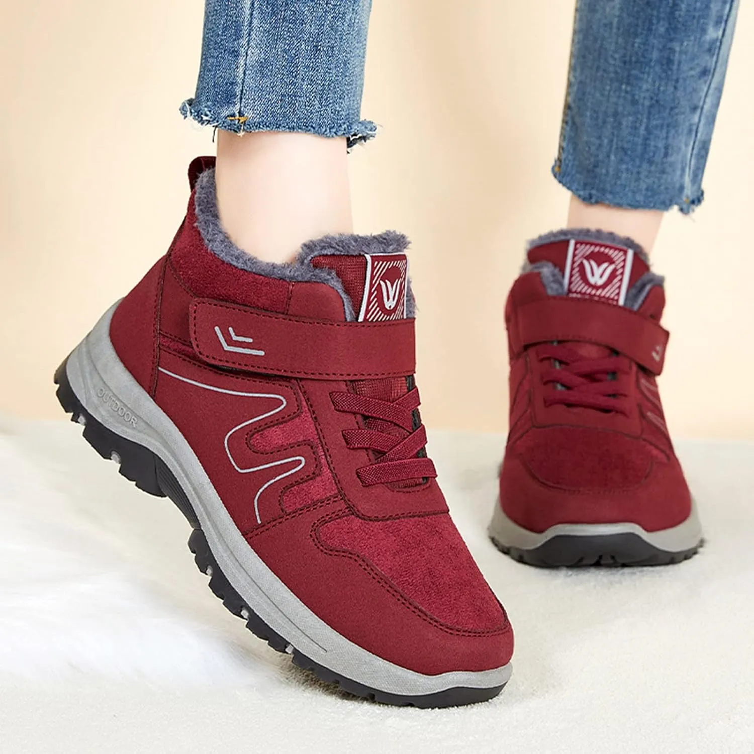 Short Winter Boots for Women Womens Slip on Snow Boots Waterproof Insulated Women Winter Boots Wide Slip Resistant Waterproof Work Boots for Women Women's Tall Winter Boots Wide Width