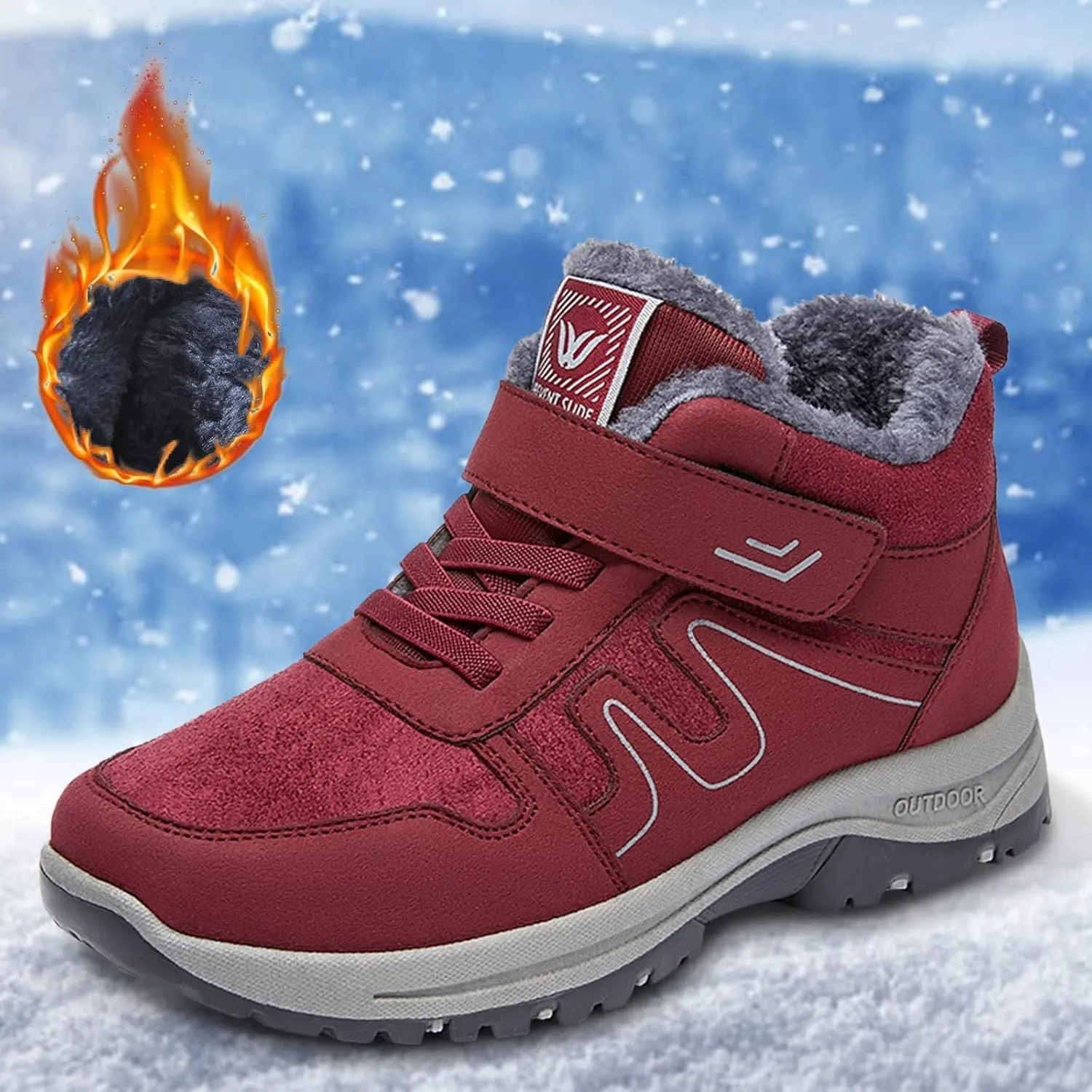 Short Winter Boots for Women Womens Slip on Snow Boots Waterproof Insulated Women Winter Boots Wide Slip Resistant Waterproof Work Boots for Women Women's Tall Winter Boots Wide Width