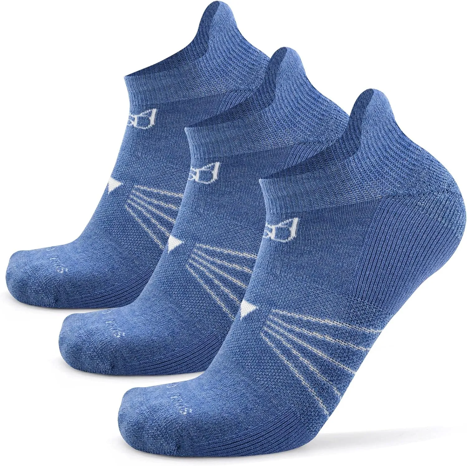 Socks Daze 3/6 Pack Men's Women's Merino Wool Ankle Running Sport Soft Thick Cushion Athletic Socks for Walking Light Hiking