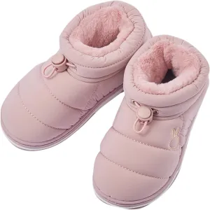Toddler Baby Boys Girls Warm House Boots Kids Slippers Fuzzy ?????? Lined Comfy Flat Bottom Indoor Toddler Dress Boots