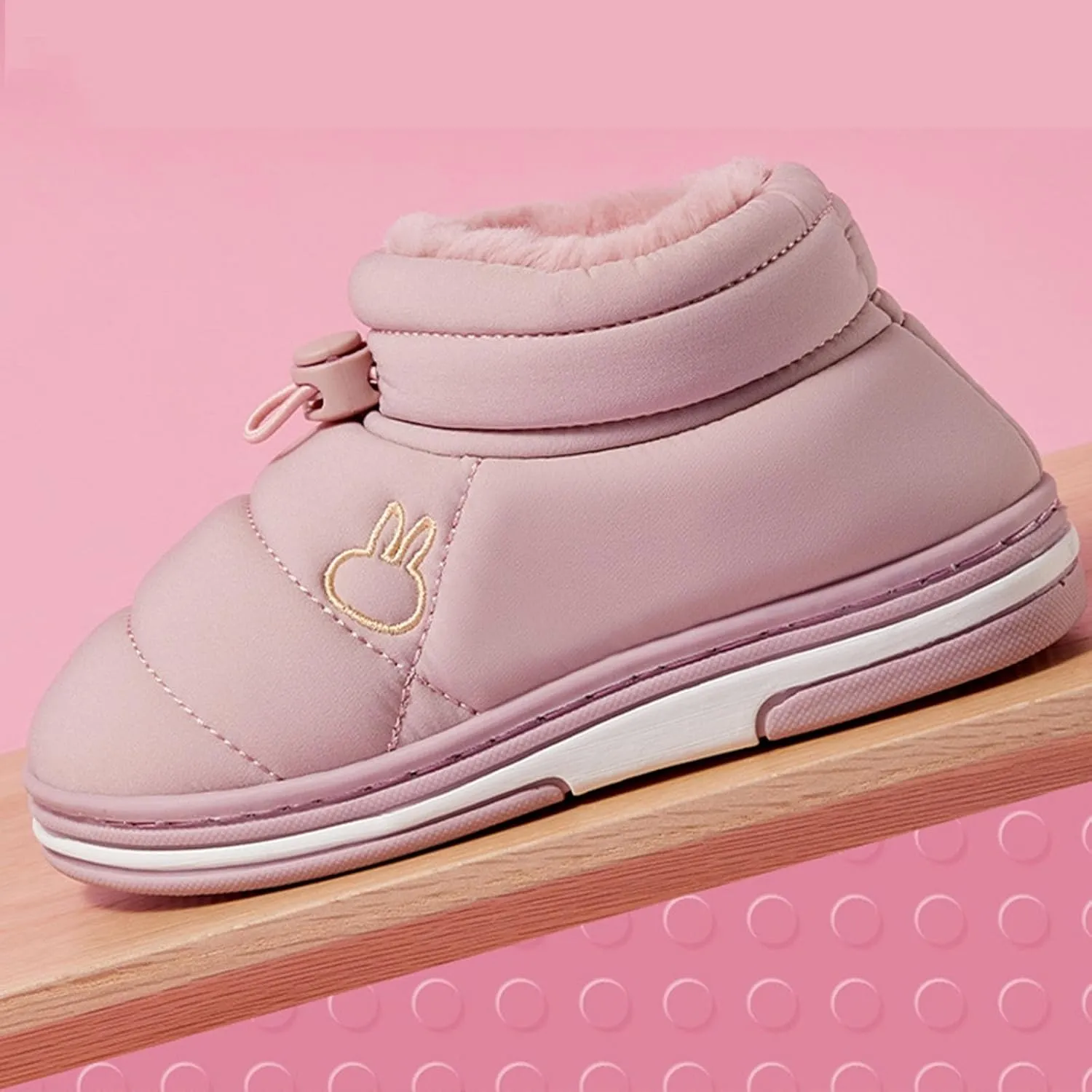 Toddler Baby Boys Girls Warm House Boots Kids Slippers Fuzzy ?????? Lined Comfy Flat Bottom Indoor Toddler Dress Boots