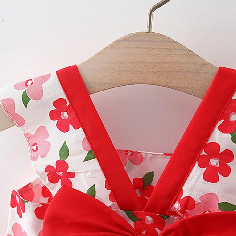 Toddler Girls Sleeveless Backless Tutu Dress with Sun Hat Baby Summer Outfits Sundress Princess Birthday Party Dress