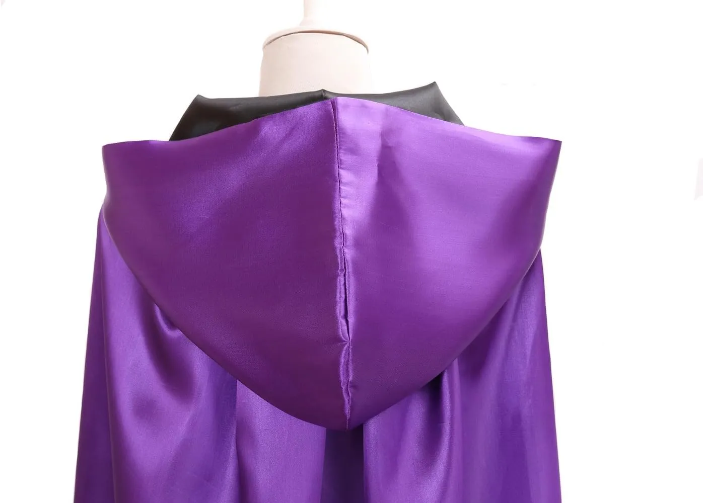 Unisex Reversible Hooded Cloak Cape For Christmas Halloween Party Vampires Cosplay Costumes