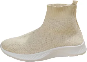 Walking Boots for Women Sock High Top Sneaker Boots Booties Wide Comfort Slip On Lightweight Sneakers Tennis Running Shoes