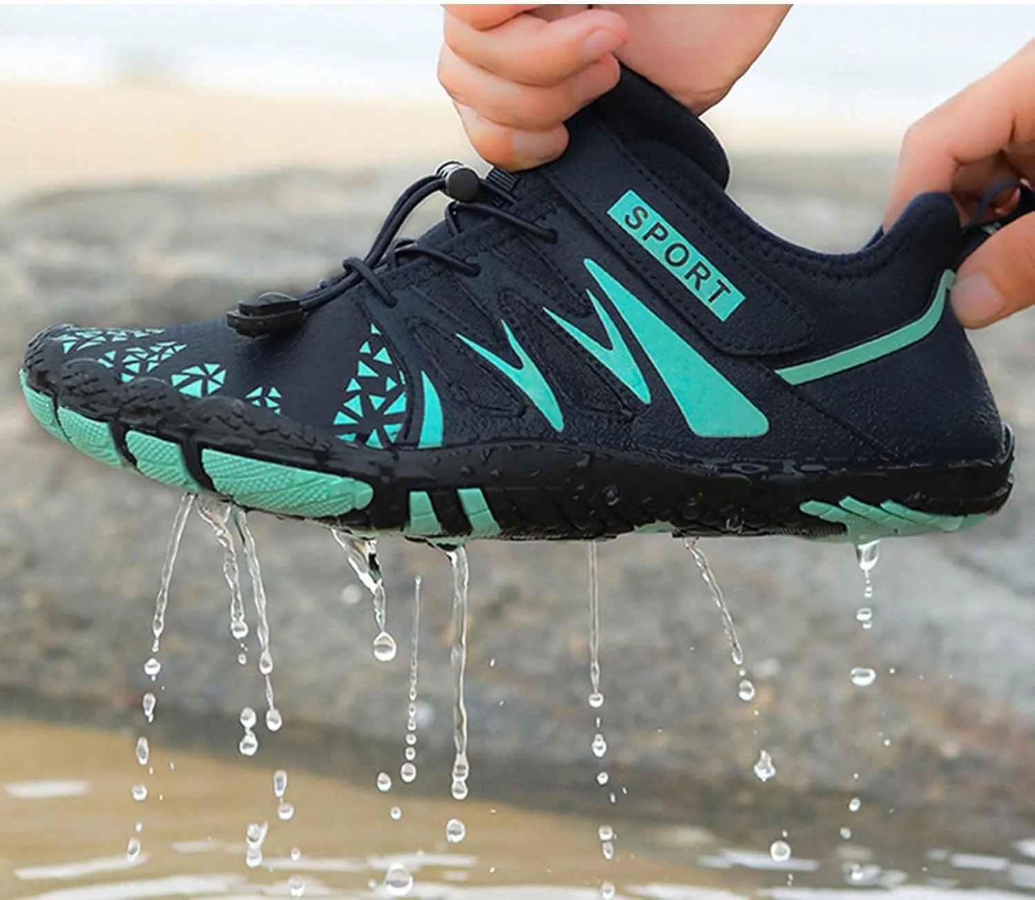 Water Shoes for Beach Swim Pool Barefoot Quick Dry Aqua Socks Womens Mens Outdoor Sports Hiking Surf Kayaking Yoga Exercise Shoes