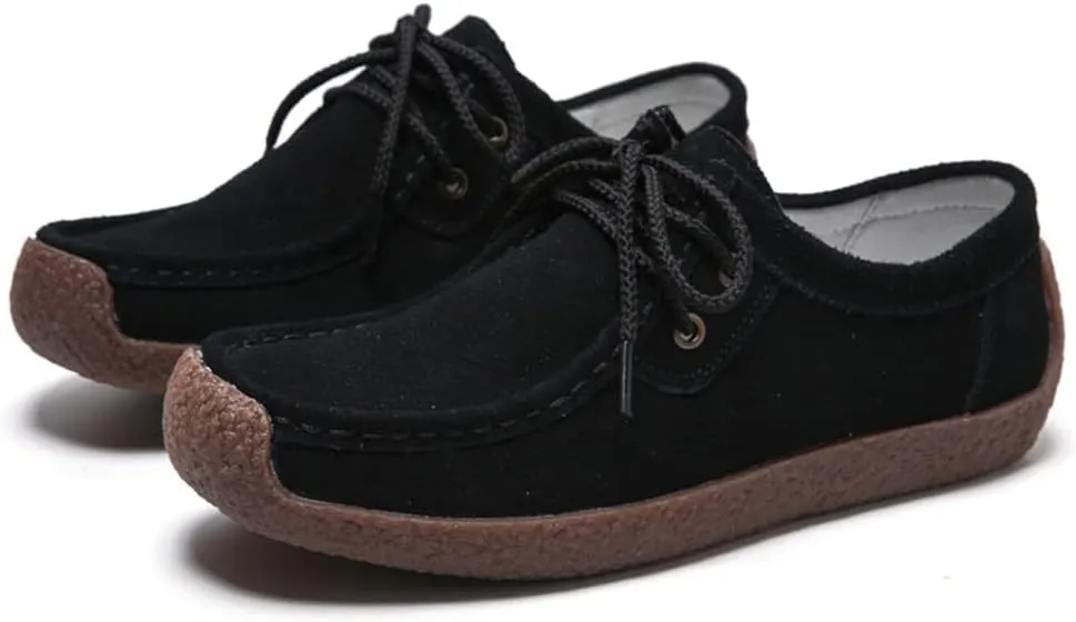 WERWAES Womens Loafers Boat Flat Shoes Slip on Casual Moccasin Shoes Comfortable Penny Loafers Fashion Ladies for Working Driving Office