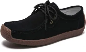 WERWAES Womens Loafers Boat Flat Shoes Slip on Casual Moccasin Shoes Comfortable Penny Loafers Fashion Ladies for Working Driving Office