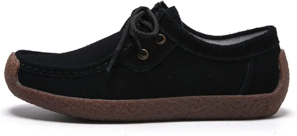 WERWAES Womens Loafers Boat Flat Shoes Slip on Casual Moccasin Shoes Comfortable Penny Loafers Fashion Ladies for Working Driving Office
