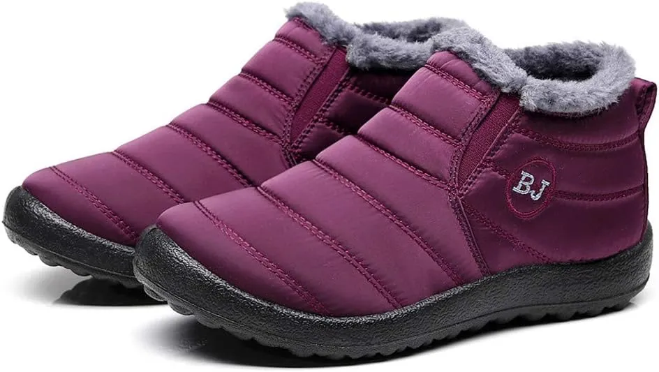 Women Snow Boots Waterproof Womens Waterproof Winter Ankle Boots Womens Wide Width Snow Boots Tall Women's Winter Ankle Booties Botas TRmicas Para Mujer Antileslisante
