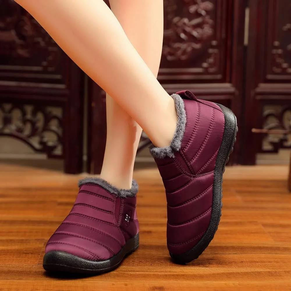 Women Snow Boots Waterproof Womens Waterproof Winter Ankle Boots Womens Wide Width Snow Boots Tall Women's Winter Ankle Booties Botas TRmicas Para Mujer Antileslisante