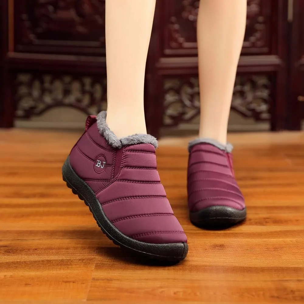 Women Snow Boots Waterproof Womens Waterproof Winter Ankle Boots Womens Wide Width Snow Boots Tall Women's Winter Ankle Booties Botas TRmicas Para Mujer Antileslisante